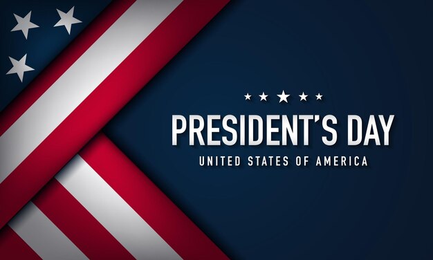 Vector president's day background design