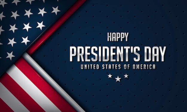 Vector president's day background design