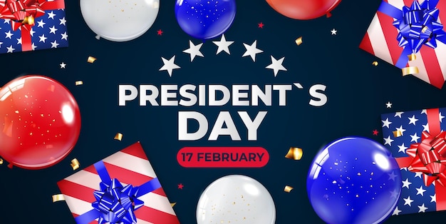 President`s Day  banner