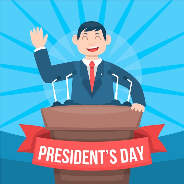 President's day kleurrijke viering