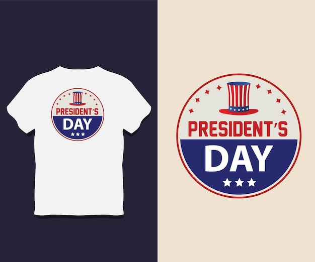 President's Day typografie T-shirtontwerp