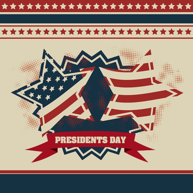 Vettore president's day negli stati uniti