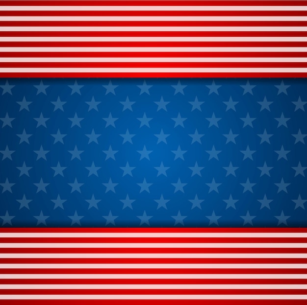 Vector presidents day abstract usa flag colors background