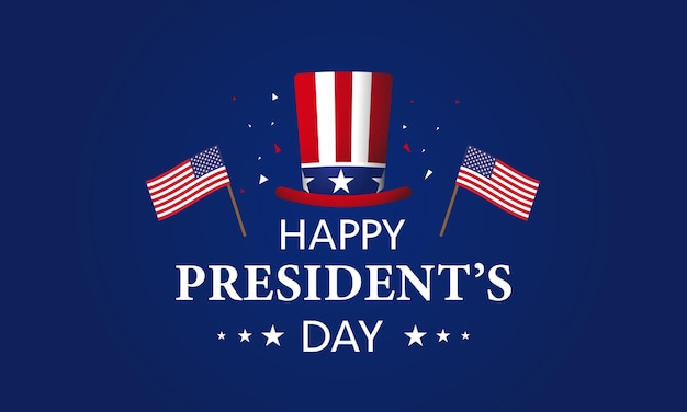 Presidents Day Background Design Banner Poster Greeting Card Vector Illustration