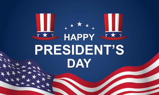 Presidents Day Background Design Banner Poster Greeting Card Vector Illustration