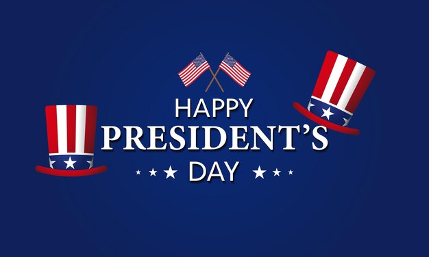 Presidents day background design banner poster greeting card vector illustration