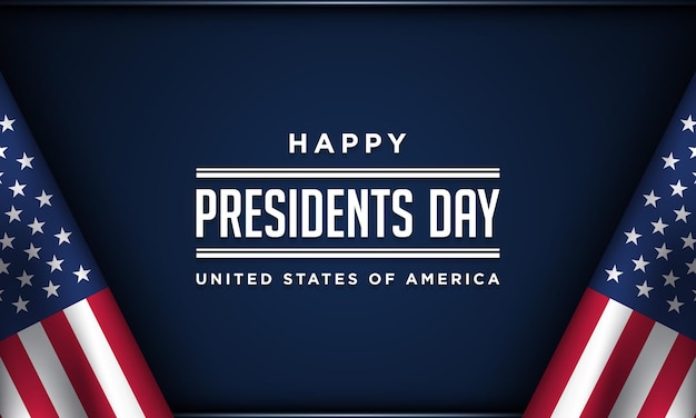 Vector presidents day background design