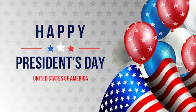 Vector presidents day background design