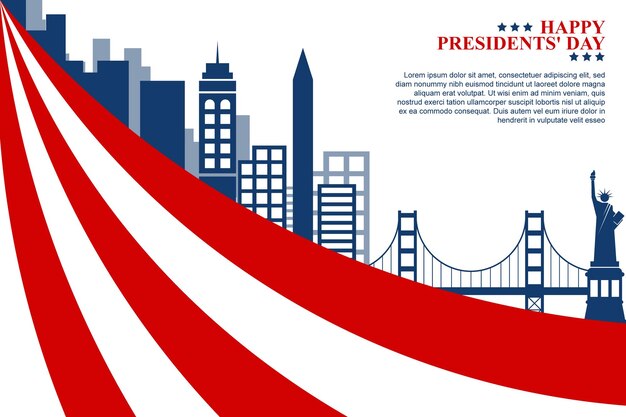 Presidents Day background