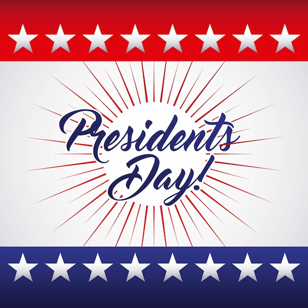 Vector presidents day design