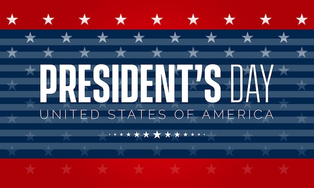 Vector presidents day template design concept observed on february 21 federal vector illustration