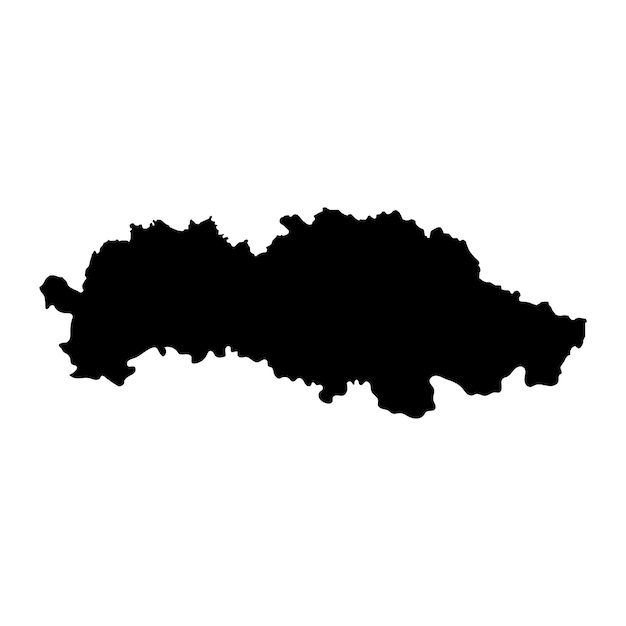 Presov map region of Slovakia Vector illustration