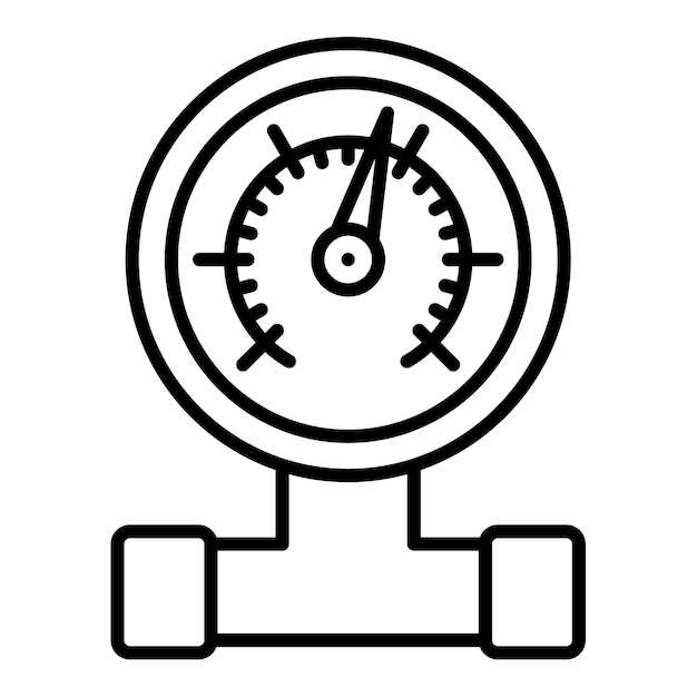 벡터 pressure gauge icon