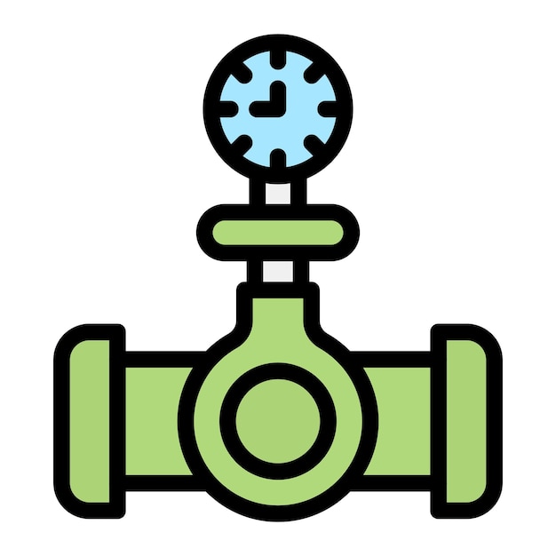 Vector pressure gauge vector icon design illustration