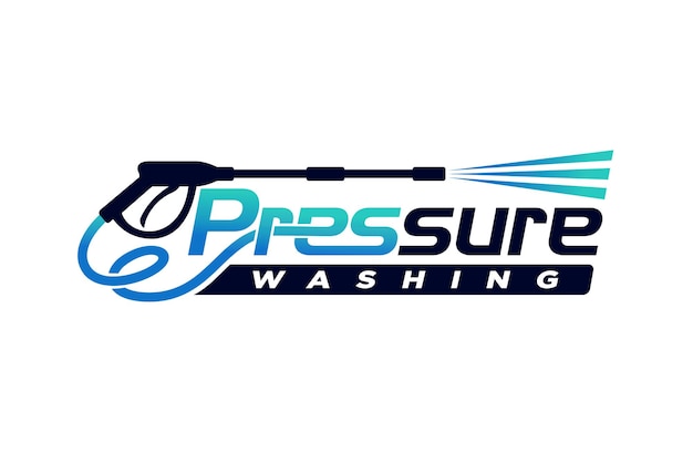 Vector pressure washing lettering logo pressure washing logo