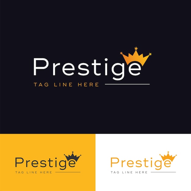 Prestige letter mark icon Prestige star logo design