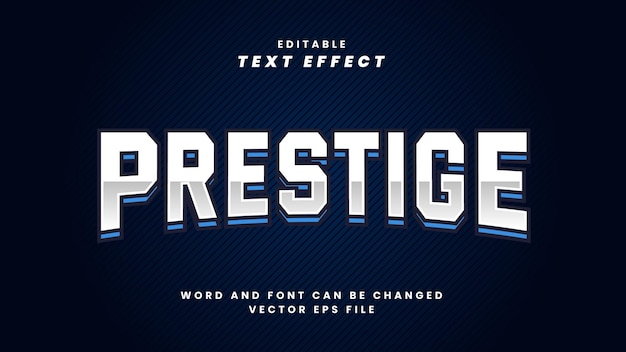 Prestige text effect