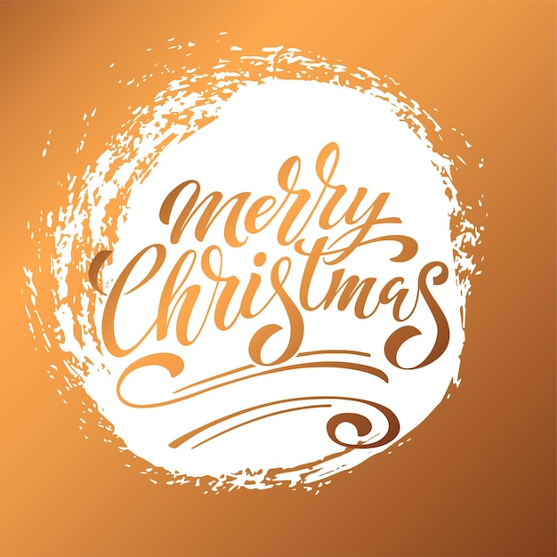 Prettige kerstdagen en gelukkig Nieuwjaar hand belettering kalligrafie. Vector vakantie illustratie element. Typografisch element voor banner, gefeliciteerd.