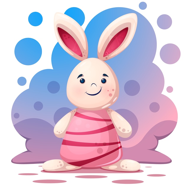 Premium Vector | Pretty beautiful rabbit character