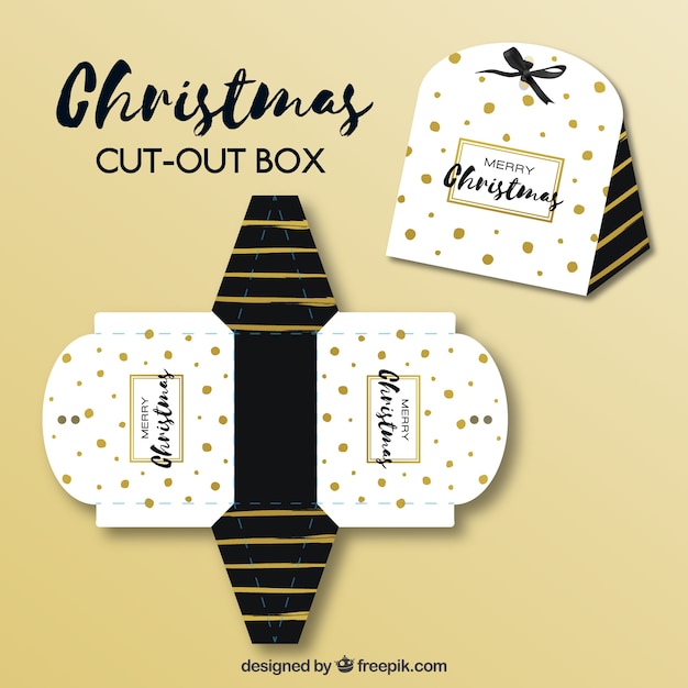 Vector pretty christmas cut-out