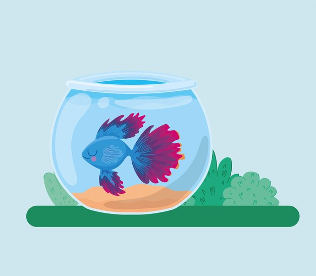 Vector pretty fish illustration