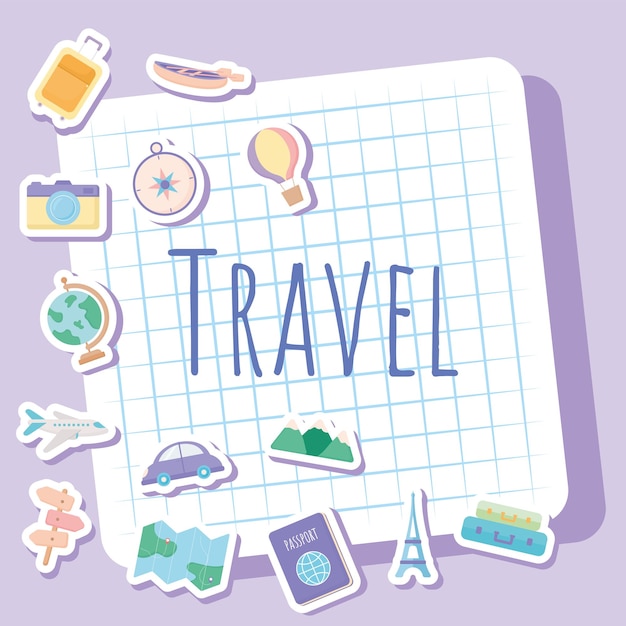 Pretty travel illustration