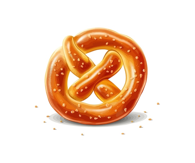 Pretzel vector illustratieontwerp