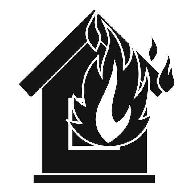 화재 방지 아이콘 웹에 대한 화재 터 아이콘을 방지하는 간단한 일러스트레이션