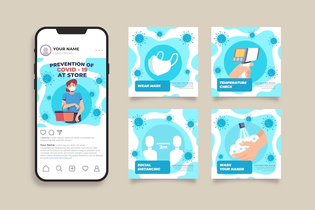 予防covid-19ストアのInstagramの投稿