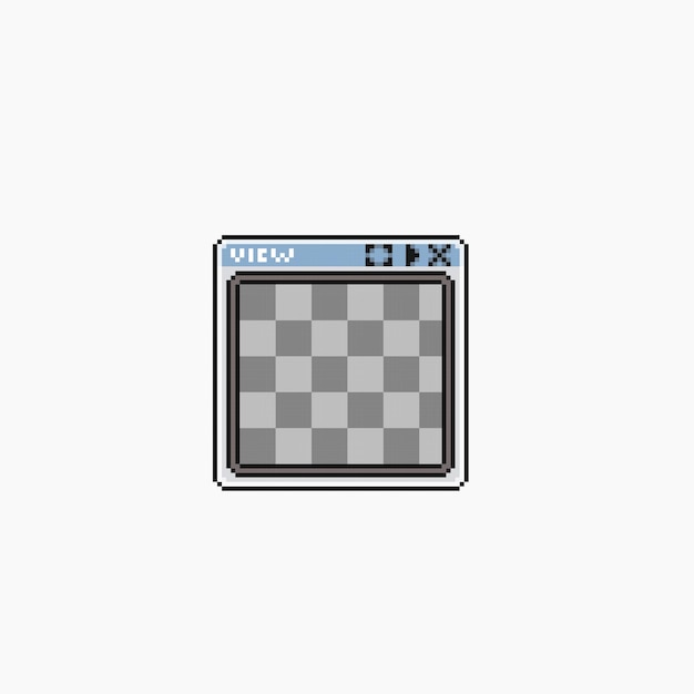 preview frame in pixel art style