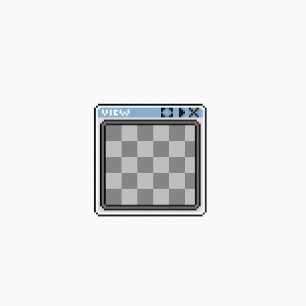 Preview frame in pixel art style