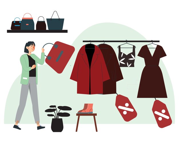 price tag concept illustration stylish and beautiful