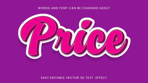 Price text style