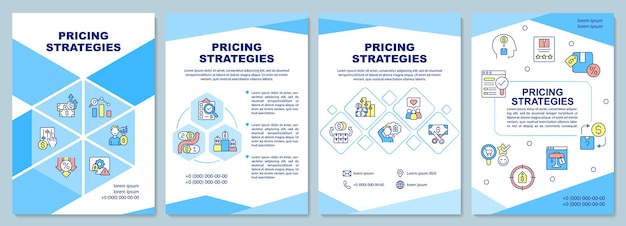 Modello di brochure delle strategie di prezzo