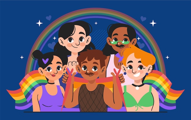 pride celebration: a rainbow of love and unity
