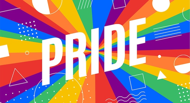 Bandiera lgbt pride poster banner