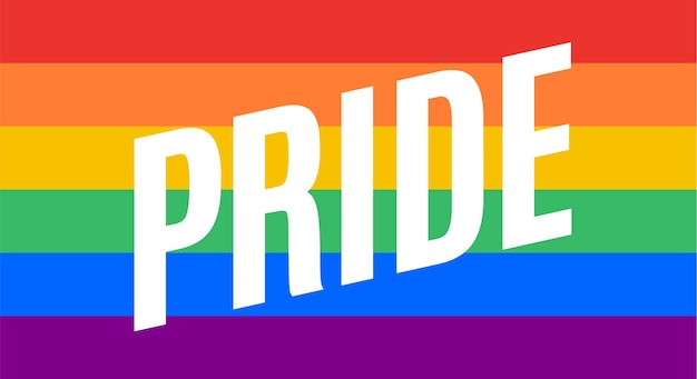 Pride lgbt flag poster banner