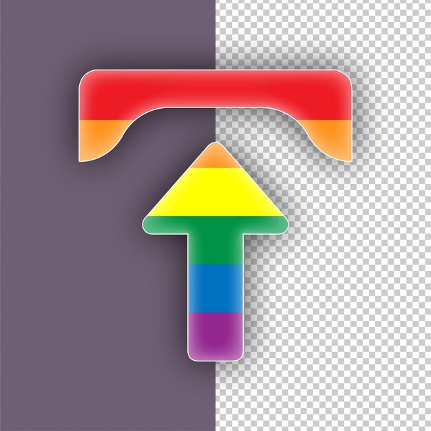 Pride LGBTQ Upload Icon met bewerkbare achtergrond