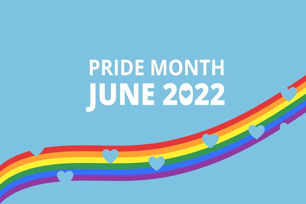 Pride maand 2022 2023 2024 LGBTQ Pride Vlag Kleuren Rainbow Pride symbool met hartLGBT minoriti