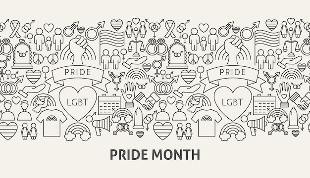 Pride Month Banner Concept