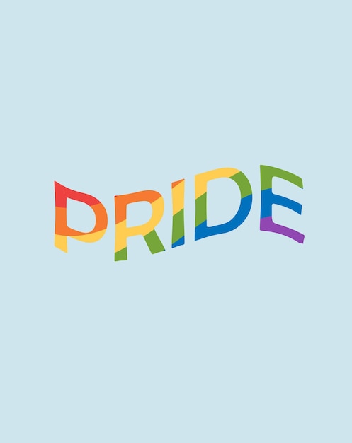 Pride month card, lgbt, love rainbow