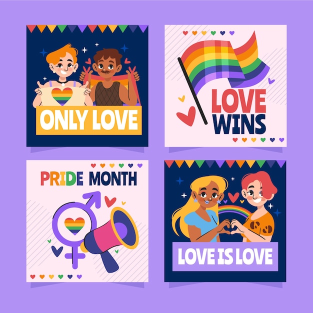 pride month card set