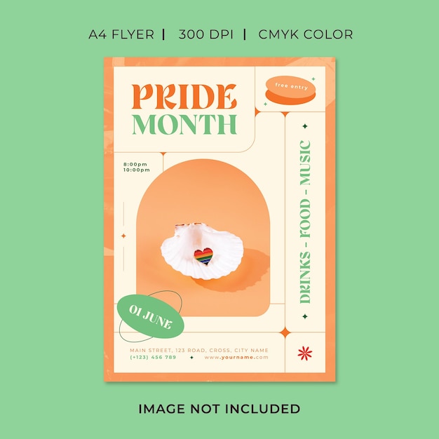 Pride month flyer