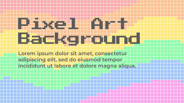 Pride Month regenboogvlag pixel kunst achtergrond