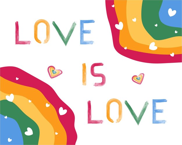 Vector pride month vector banner and background illustration