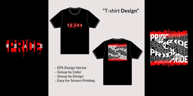 ベクトル tシャツパーカー商品のプライドストリートウェアテーマデザインベクトルスタイル