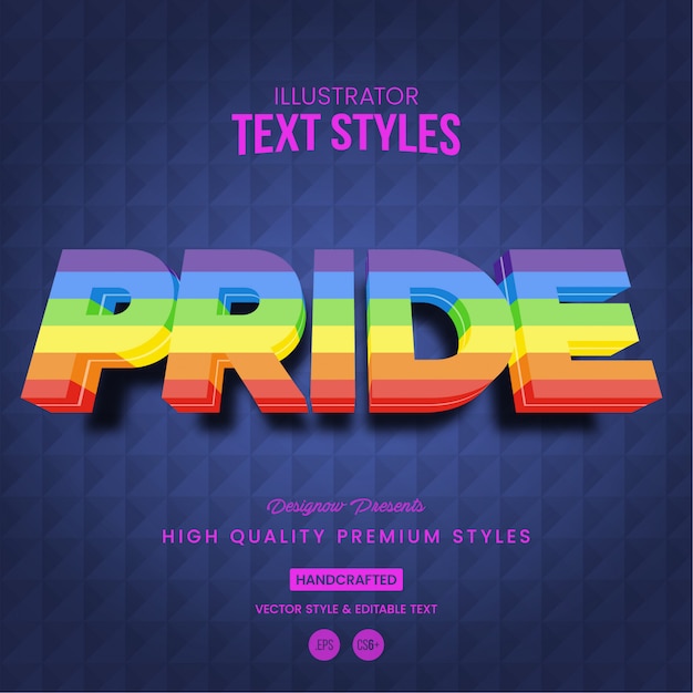 Pride text style