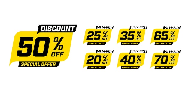 Prijs korting speciale aanbieding promo stickerset