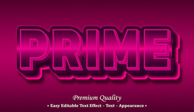 Prime 3d-lettertype-effect