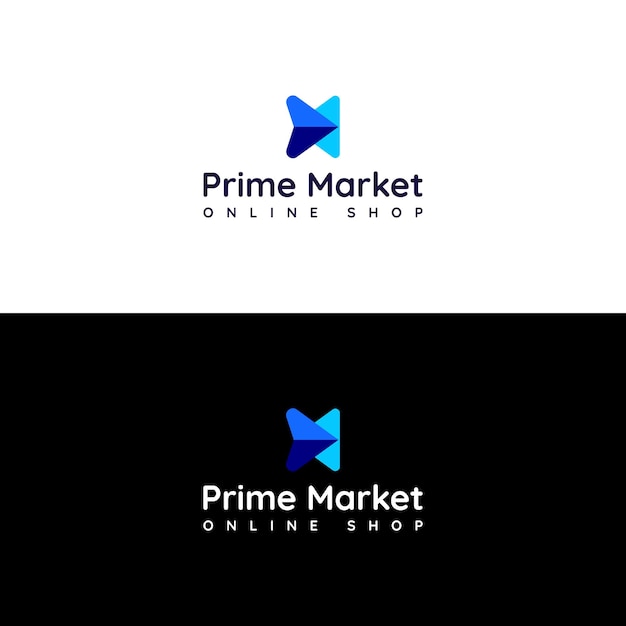 Prime Market Logo Design Vector Illustratie